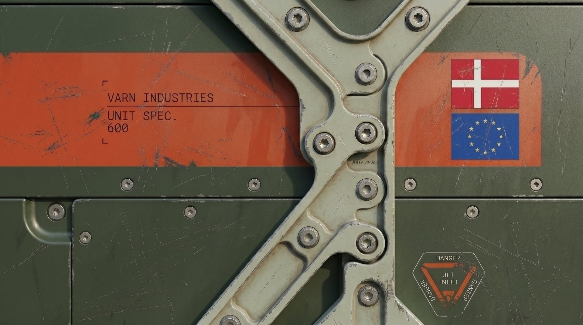 Approved press asset: Mission brief · unit spec.